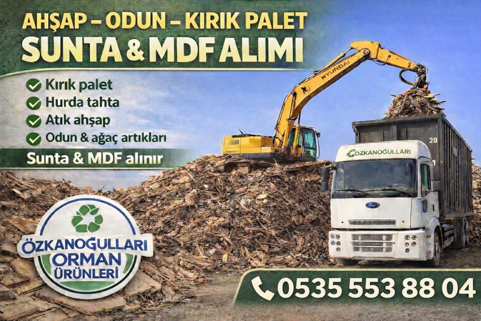 Atık Ahşap ve Hurda Paletler Geri Dönüşümle Değerleniyor