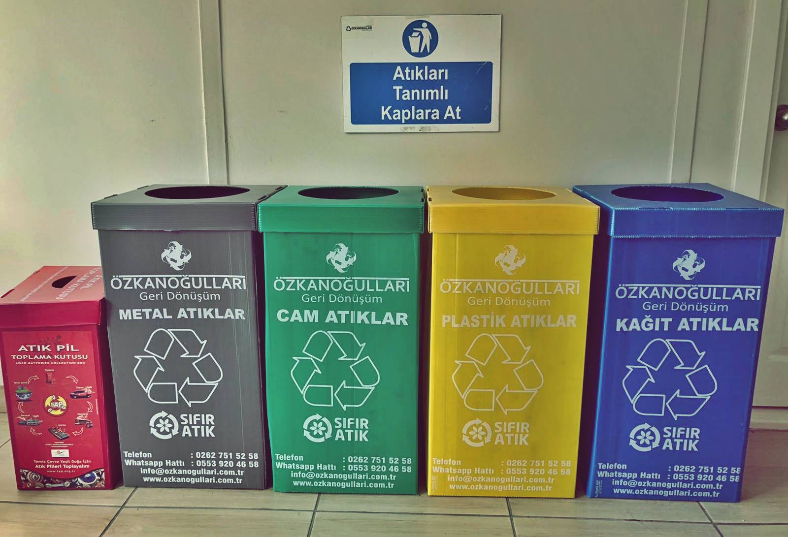 Kağıt, plastik, çuval, palet, demir, Geri dönüşüm  SIFIR ATIK